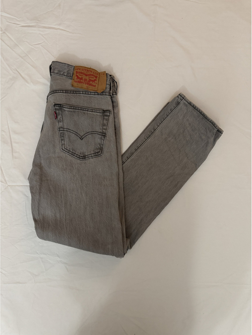 Levi's 501 light Gray Denim Jeans 30x32 [COPY]